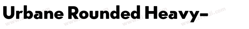 Urbane Rounded Heavy字体转换